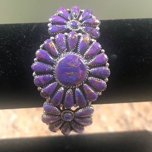 Purple Turquoise Bracelet - Sterling’s Silver